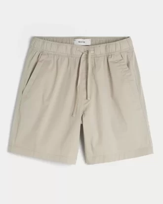 Diz Üstü Twill Şort