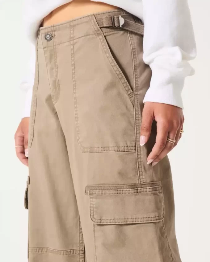 Düşük Bel Bol Kargo Pantolon Düşük Bel Bol Kargo Pantolon