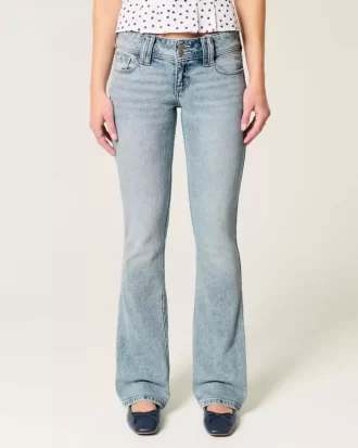 Düşük Bel Bootcut Kot Pantolon