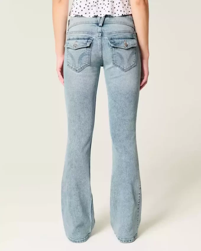 Düşük Bel Bootcut Kot Pantolon