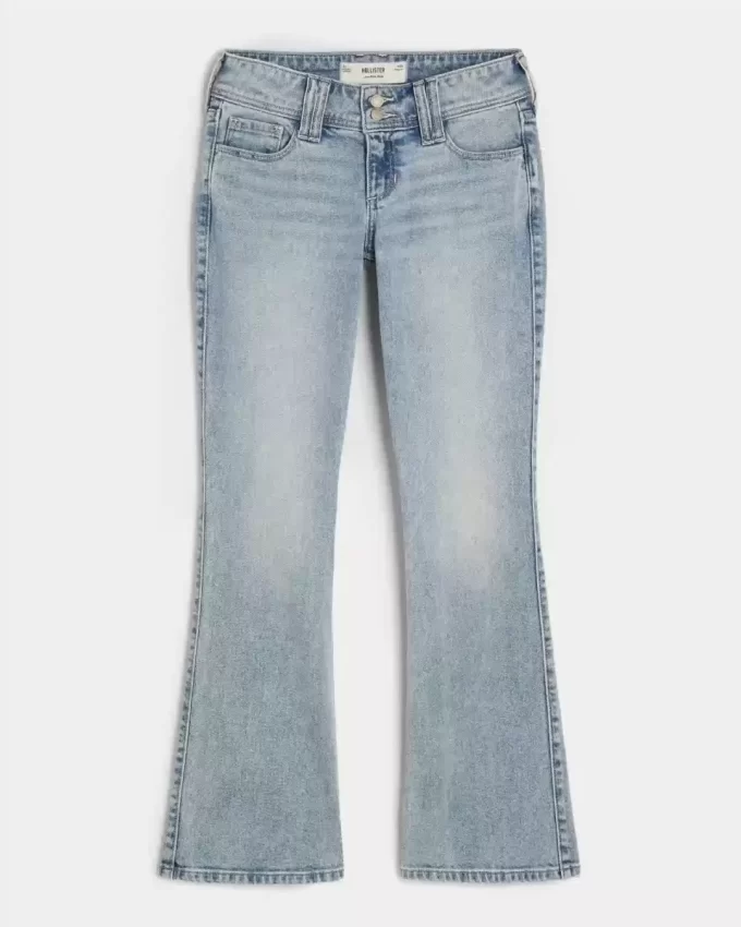 Düşük Bel Bootcut Kot Pantolon