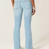 Düşük Bel Yırtık Açık Yıkama İşlemeli Bootcut Pantolon Düşük Bel Yırtık Açık Yıkama İşlemeli Bootcut Pantolon