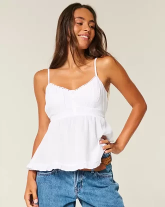 Düğmeli Babydoll Üst