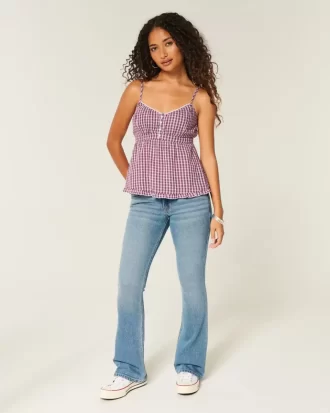 Düğmeli Babydoll Üst