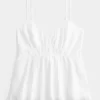 Düğmeli Babydoll Üst