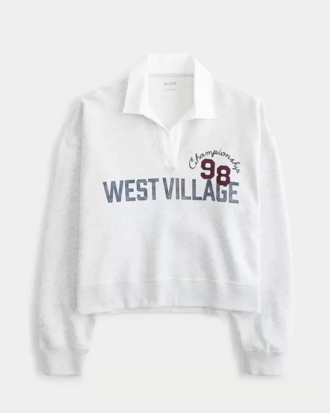 Easy Fleece West Village Grafikli Rugby Polo
