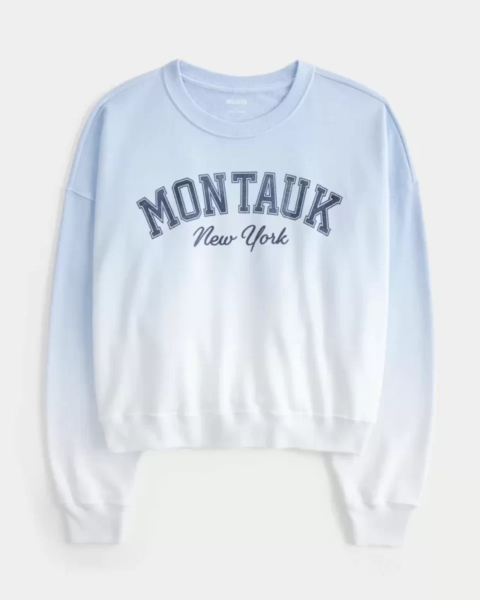 Easy Montauk New York Grafikli Mürettebat Sweatshirt Easy Montauk New York Grafikli Mürettebat Sweatshirt