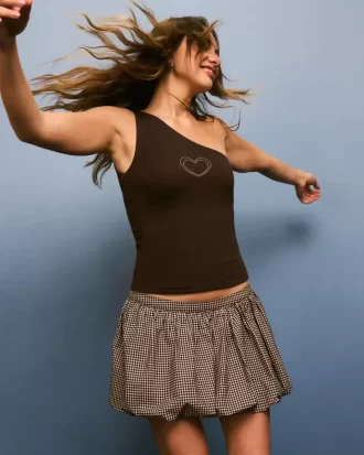 Ekose Balon Mini Etek