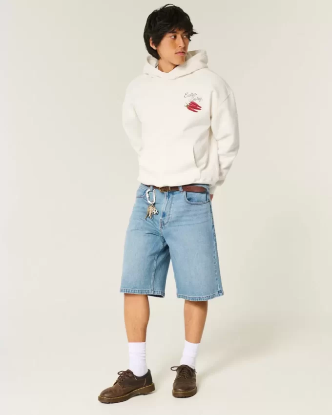 Ekstra Acı Biberli Grafik Kapüşonlu Sweatshirt