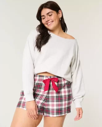 Flanel Kravat Şort