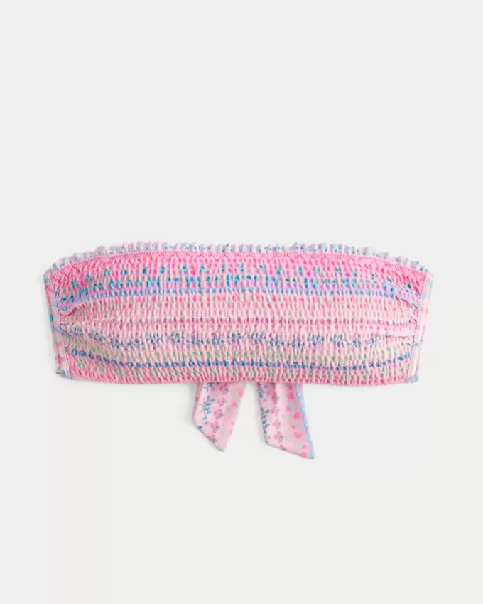 Fırfırlı Bandeau Bikini Üstü