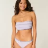 Fırfırlı Bandeau Bikini Üstü