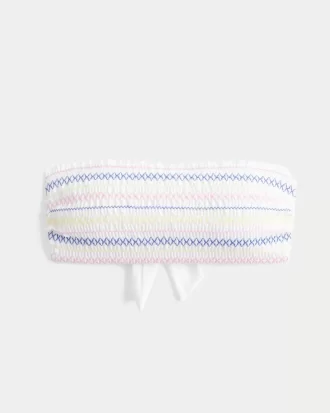 Fırfırlı Bandeau Bikini Üstü