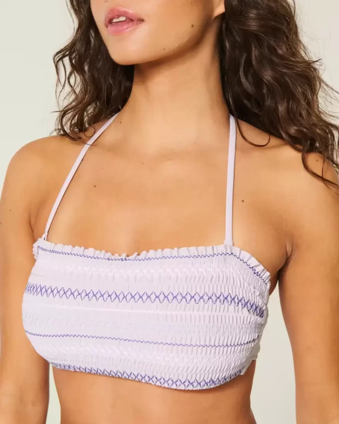 Fırfırlı Bandeau Bikini Üstü