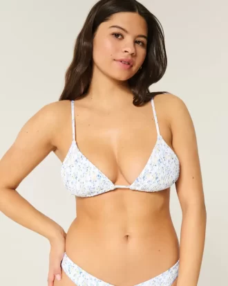 Fırfırlı Üçgen Bikini Üstü