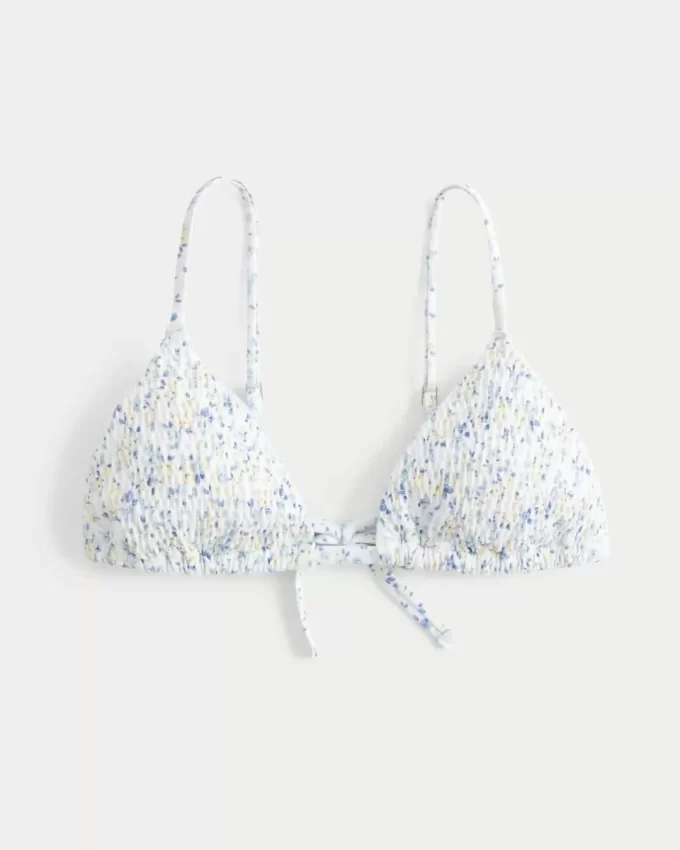 Fırfırlı Üçgen Bikini Üstü
