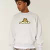 Garfield Grafikli Mürettebat Sweatshirt