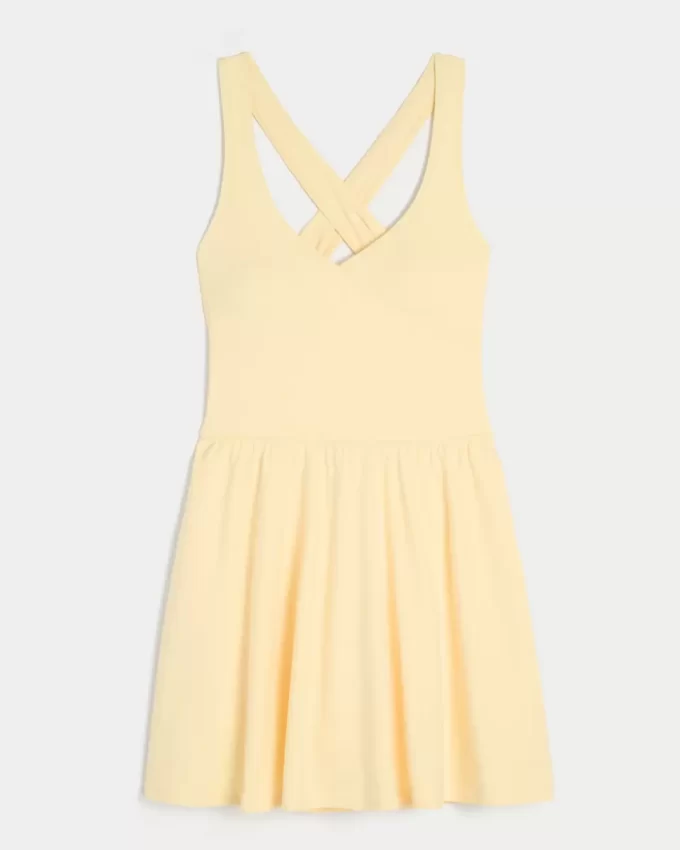 Gilly Hicks Active Recharge Wrap Halter Elbise