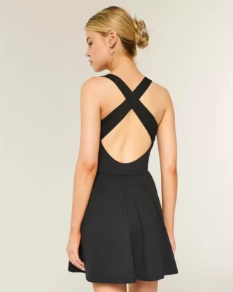 Gilly Hicks Active Recharge Wrap Halter Elbise