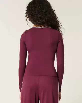 Gilly Hicks Active Tipped Wrap Üst