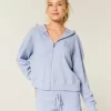 Gilly Hicks Fermuarlı Waffle Kapüşonlu