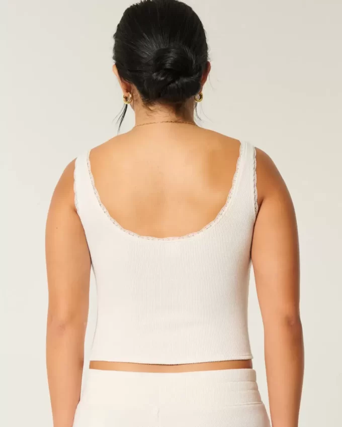 Gilly Hicks Rahat Waffle Dantelli Askılı Tank Gilly Hicks Rahat Waffle Dantelli Askılı Tank
