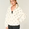 Gilly Hicks Sherpa İşlemeli Fermuarlı Üst