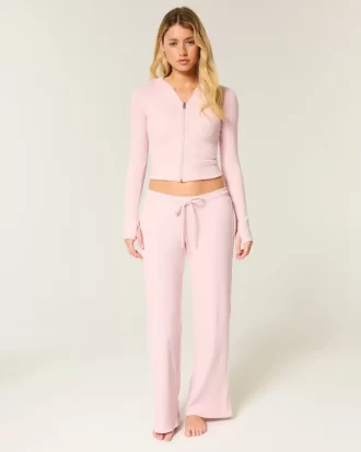 Gilly Hicks Waffle Dantel Düz Pantolon