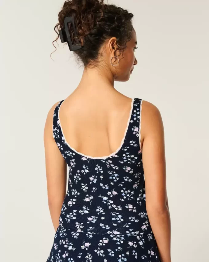 Gilly Hicks Waffle Dantelli Askılı Tank