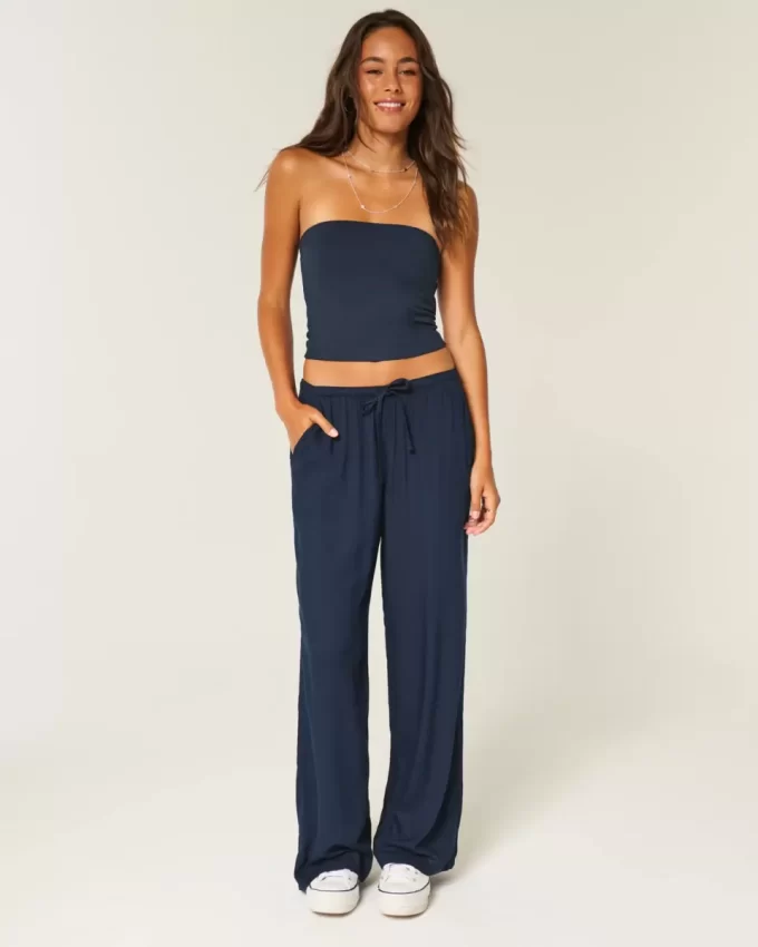 Giyilebilir Slub Pantolon