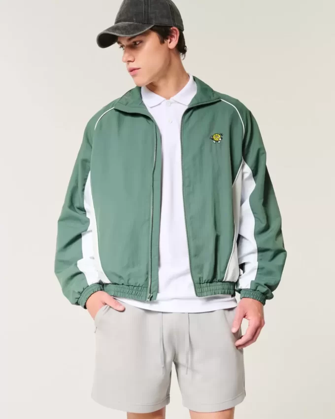 Golf Grafik Rüzgarlık Ceket