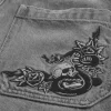 Graphic Skater Bol paça kot pantolon