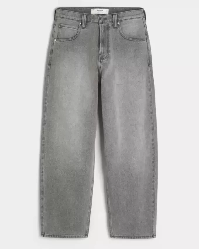 Gri Patenci Bol Pantolon