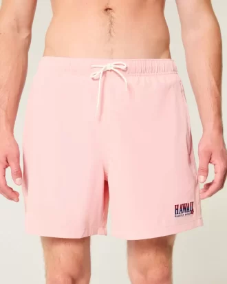 Hawaii Grafik Orta Uyluk Voleybol Mayo Şortu