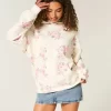 Hollister Feel Good Büyük Boy Çiçek Desenli Kapüşonlu Üst