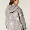 Hollister Feel Good Büyük Boy Kamuflaj Kapüşonlu Sweatshirt