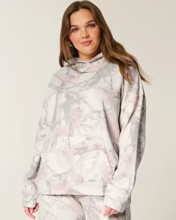 Hollister Feel Good Büyük Boy Kapüşonlu Sweatshirt