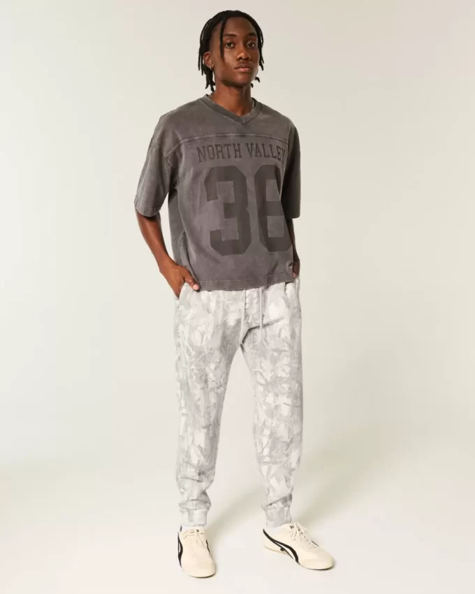 Hollister Feel Good Kamuflaj Polar Jogger Pantolon