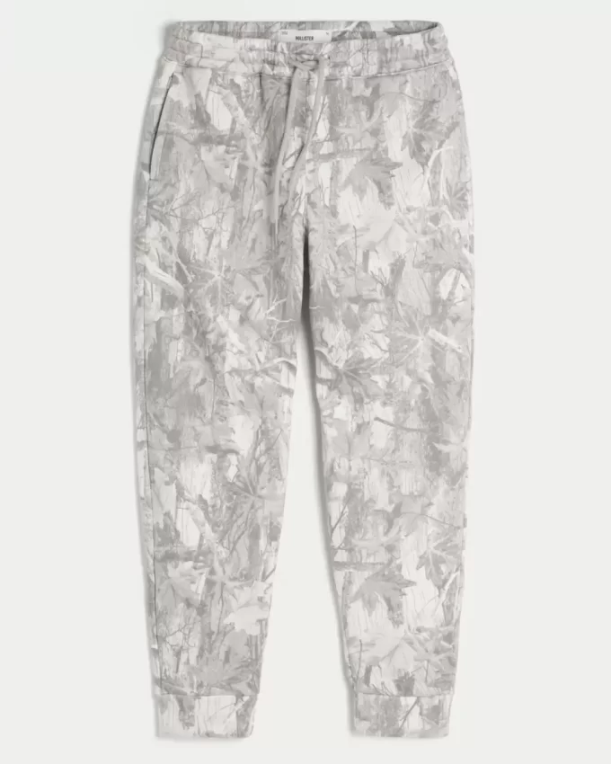 Hollister Feel Good Kamuflaj Polar Jogger Pantolon