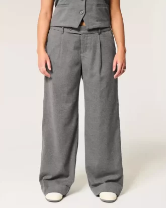 Hollister Livvy Düşük Bel Geniş Paça Pantolon