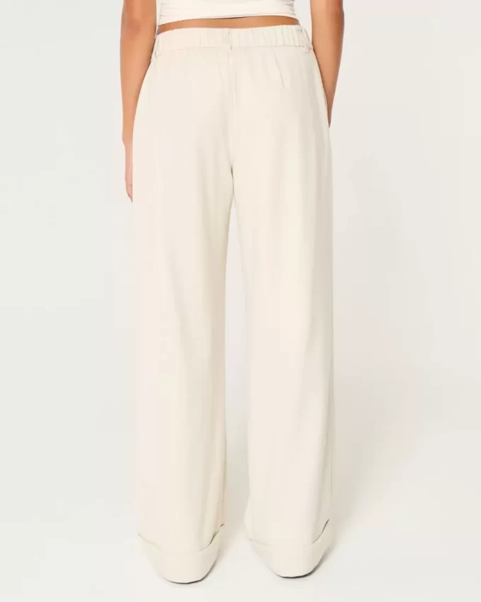 Hollister Livvy Düşük Bel Geniş Paça Pantolon Hollister Livvy Düşük Bel Geniş Paça Pantolon
