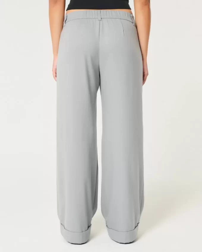Hollister Livvy Düşük Bel Geniş Paça Pantolon Hollister Livvy Düşük Bel Geniş Paça Pantolon