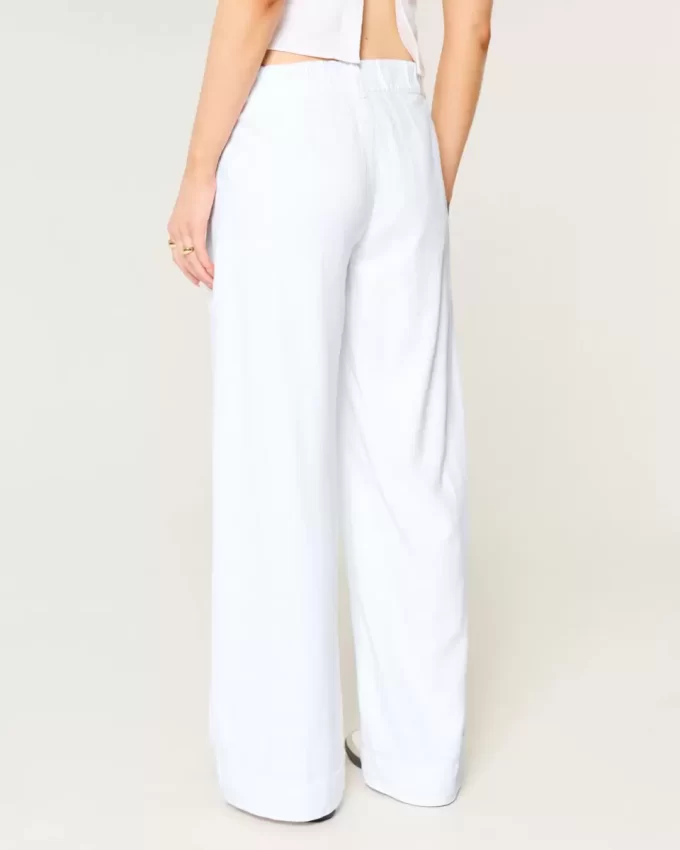 Hollister Livvy Düşük Bel Geniş Paça Pantolon Hollister Livvy Düşük Bel Geniş Paça Pantolon