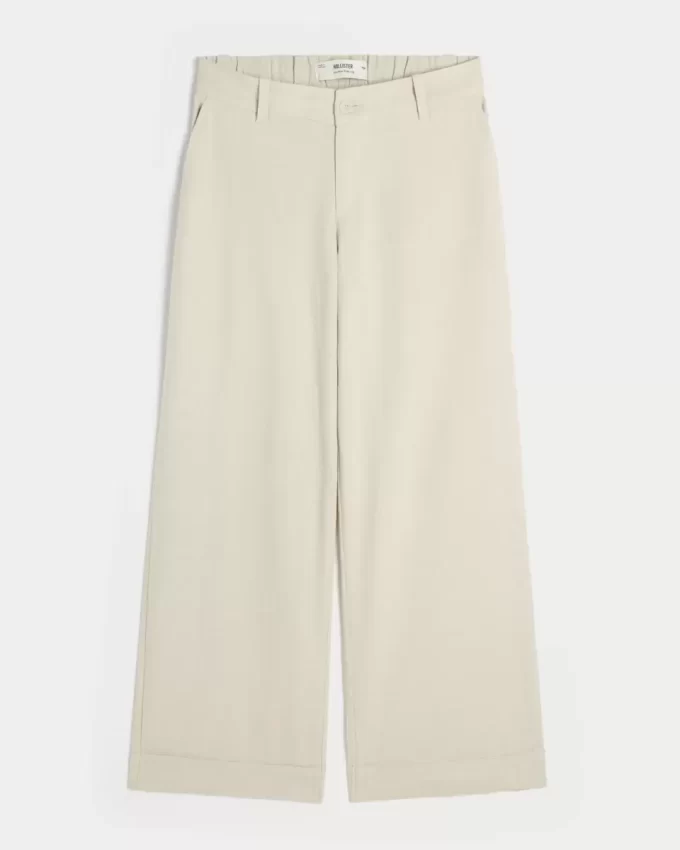 Hollister Livvy Düşük Bel Geniş Paça Pantolon Hollister Livvy Düşük Bel Geniş Paça Pantolon