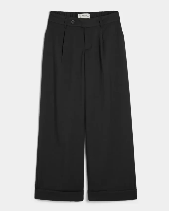 Hollister Livvy Düşük Bel Geniş Paça Pantolon Hollister Livvy Düşük Bel Geniş Paça Pantolon