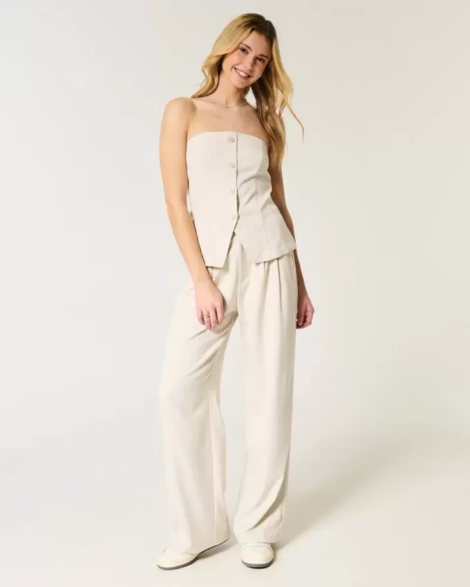 Hollister Livvy Ultra Yüksek Bel Geniş Paça Pantolon Hollister Livvy Ultra Yüksek Bel Geniş Paça Pantolon