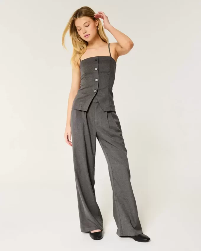 Hollister Livvy Ultra Yüksek Bel Geniş Paça Pantolon Hollister Livvy Ultra Yüksek Bel Geniş Paça Pantolon