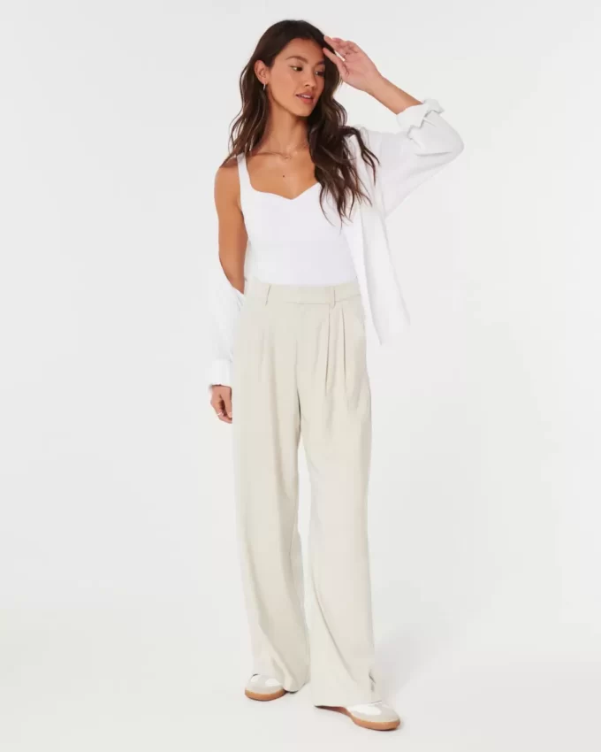 Hollister Livvy Ultra Yüksek Bel Geniş Paça Pantolon