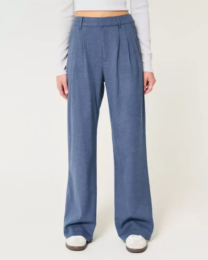 Hollister Livvy Ultra Yüksek Bel Geniş Paça Pantolon