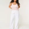 Hollister Livvy Ultra Yüksek Bel Keten Karışımlı Geniş Paça Pantolon Hollister Livvy Ultra Yüksek Bel Keten Karışımlı Geniş Paça Pantolon